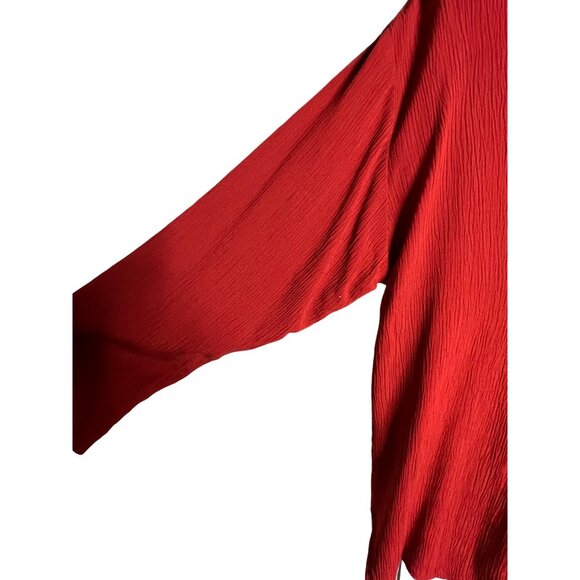 Vintage CL Carol Little size 4 Blouse Red Pullover USA Comfortable Y2K - Picture 3 of 6